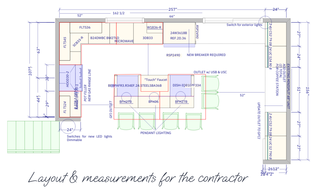 layout for contractor